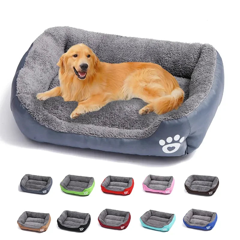 Large Square Plush Pet Bed