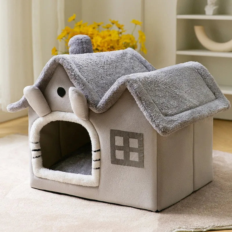 Winter Warm Foldable Dog House