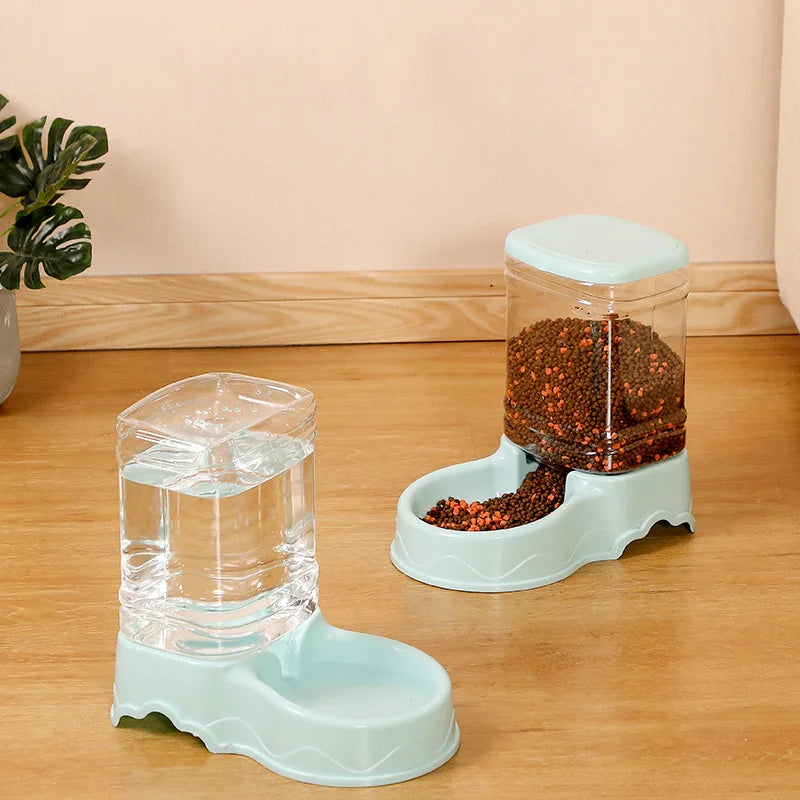 Large Capacity Cat Pet Automatic Feeder with Drinking Bowl