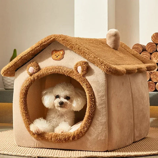 Winter Warm Foldable Dog House