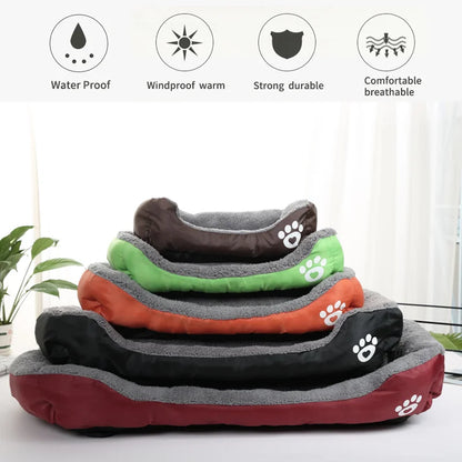 Large Square Plush Pet Bed