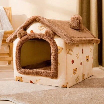 Winter Warm Foldable Dog House