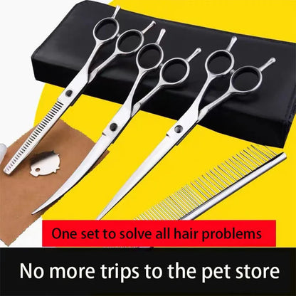 Professional Pet Grooming Scissors Set