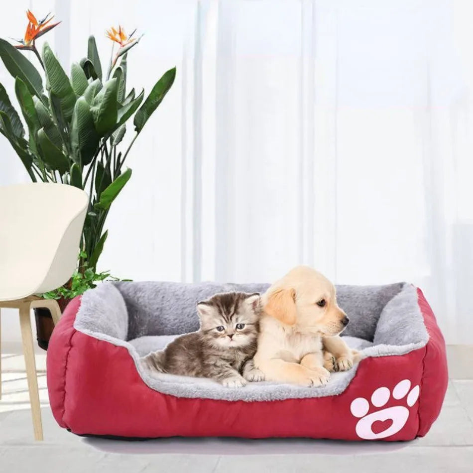 Large Square Plush Pet Bed