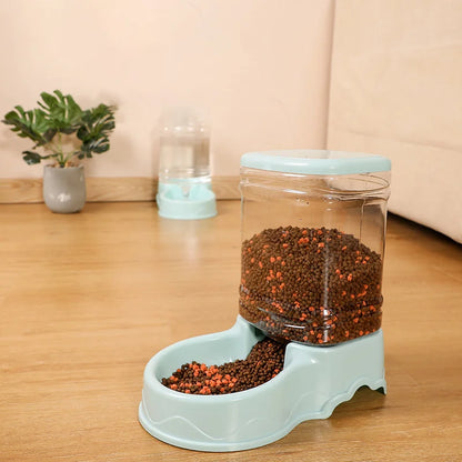 Large Capacity Cat Pet Automatic Feeder with Drinking Bowl